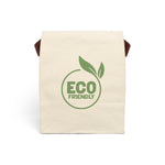 Eco-Friendly  Canvas 100% Cotton Lunch Bag With Strap Handle