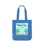 Cornflower Blue Printed Bag