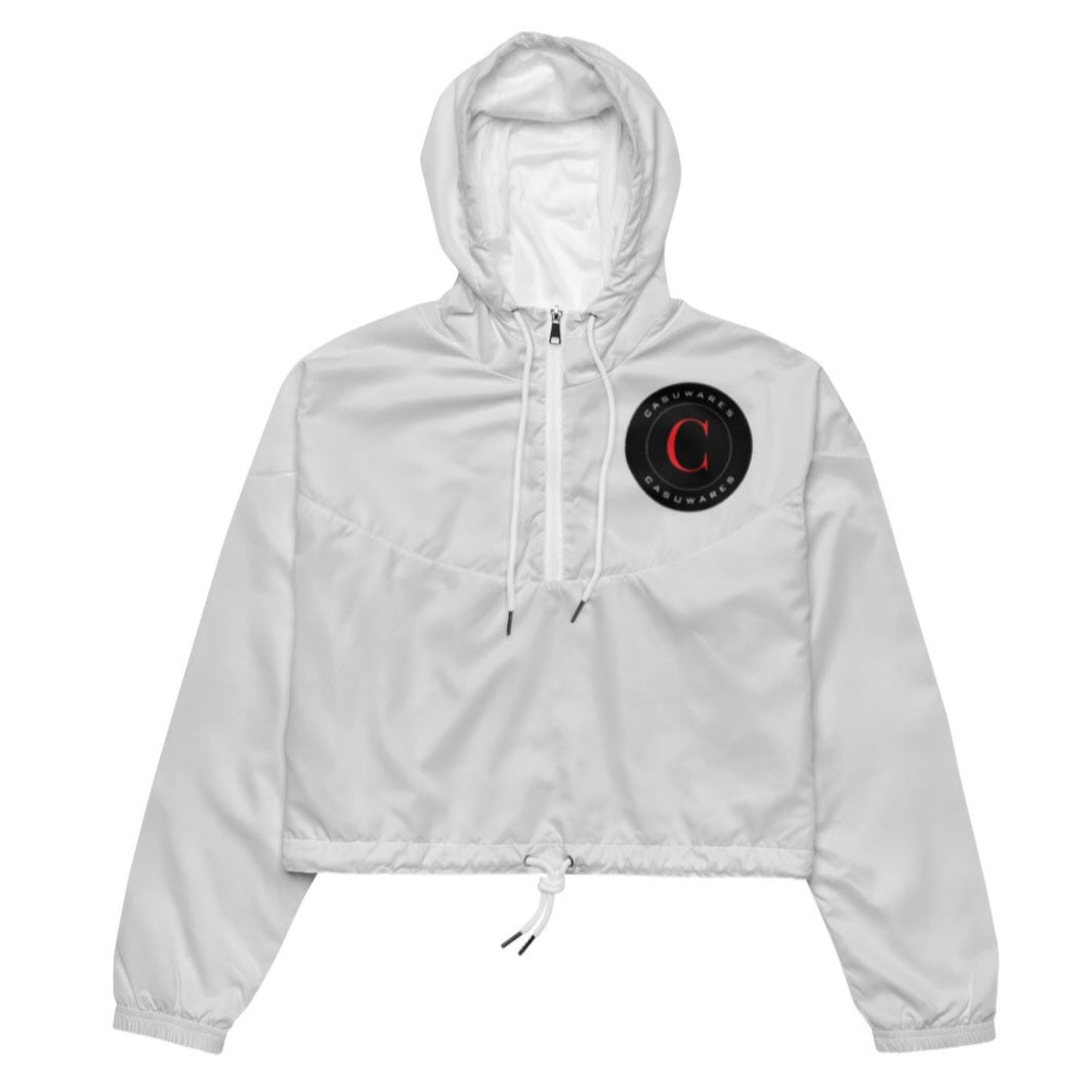 Women’s cropped waterproof windbreaker jacket