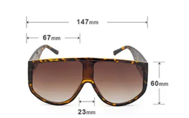 Fashionable Unisex Shield Sunglasses