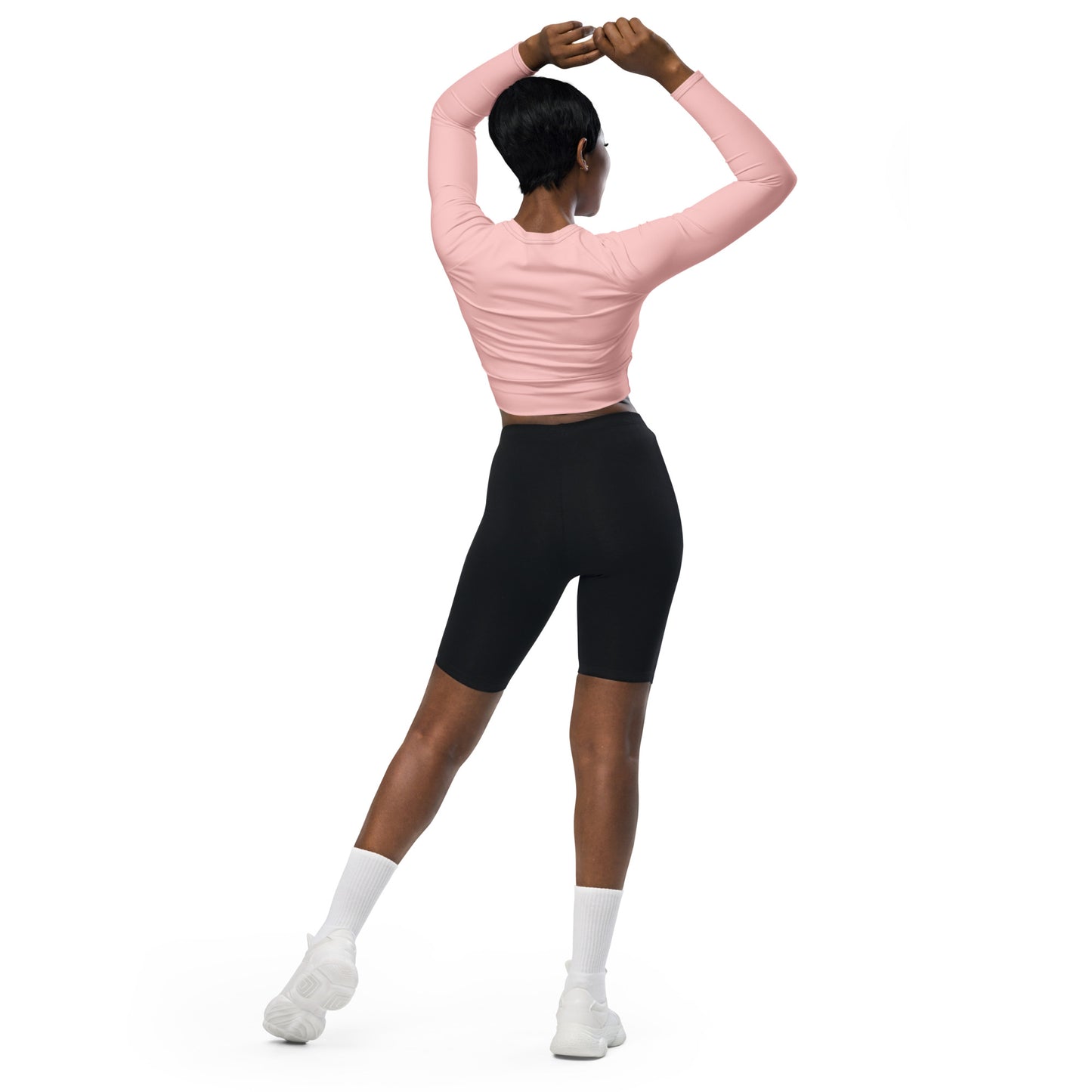 Recycled UPF 50+ long-sleeve crop top