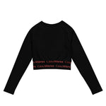 Women's Recycled logo UPF 50+ long-sleeve black crop top