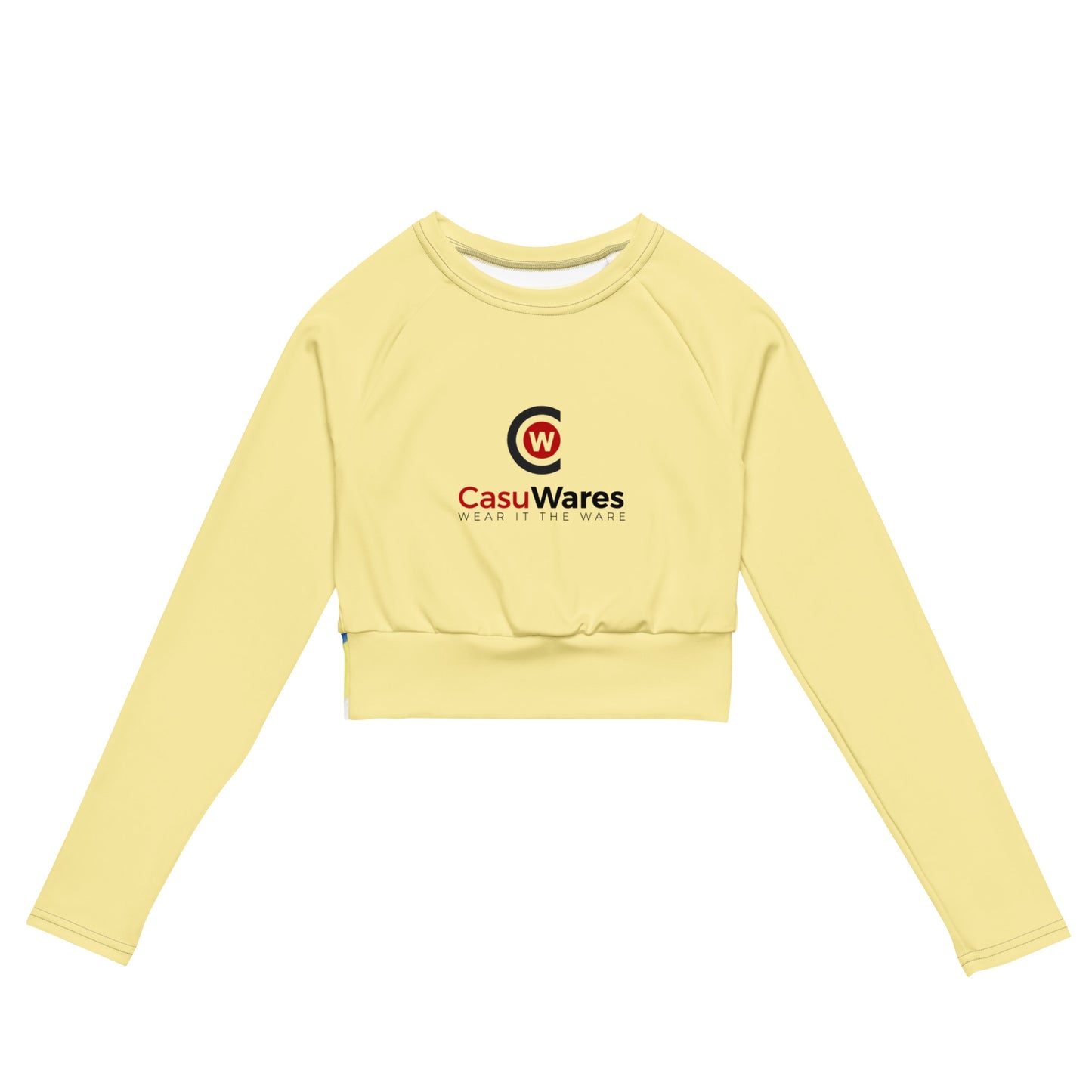 Recycled UPF 50+ long-sleeve crop top