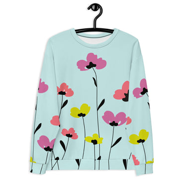 Womens Recycled Floral Sweatshirt