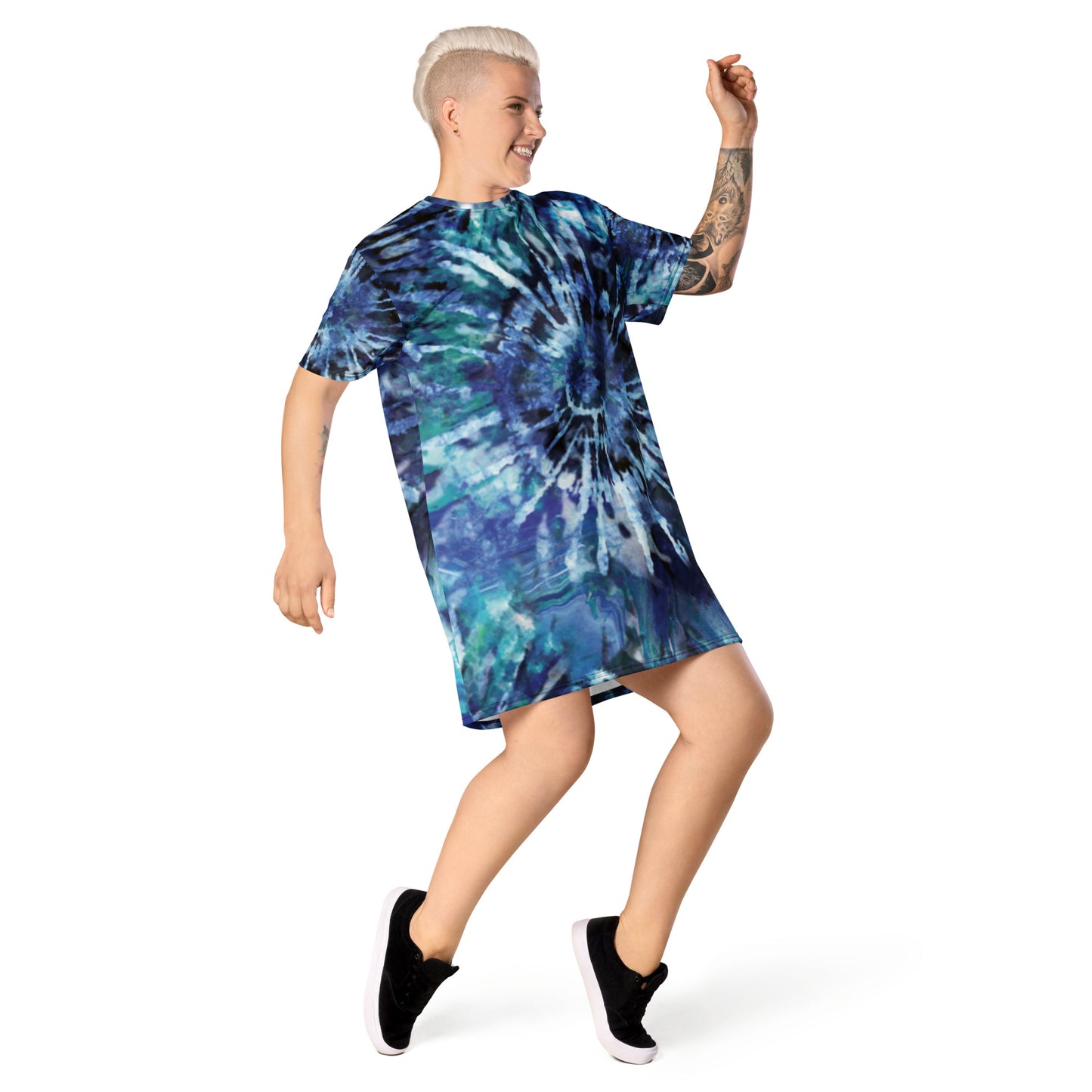 T-shirt Tie-Dye Printed Dress