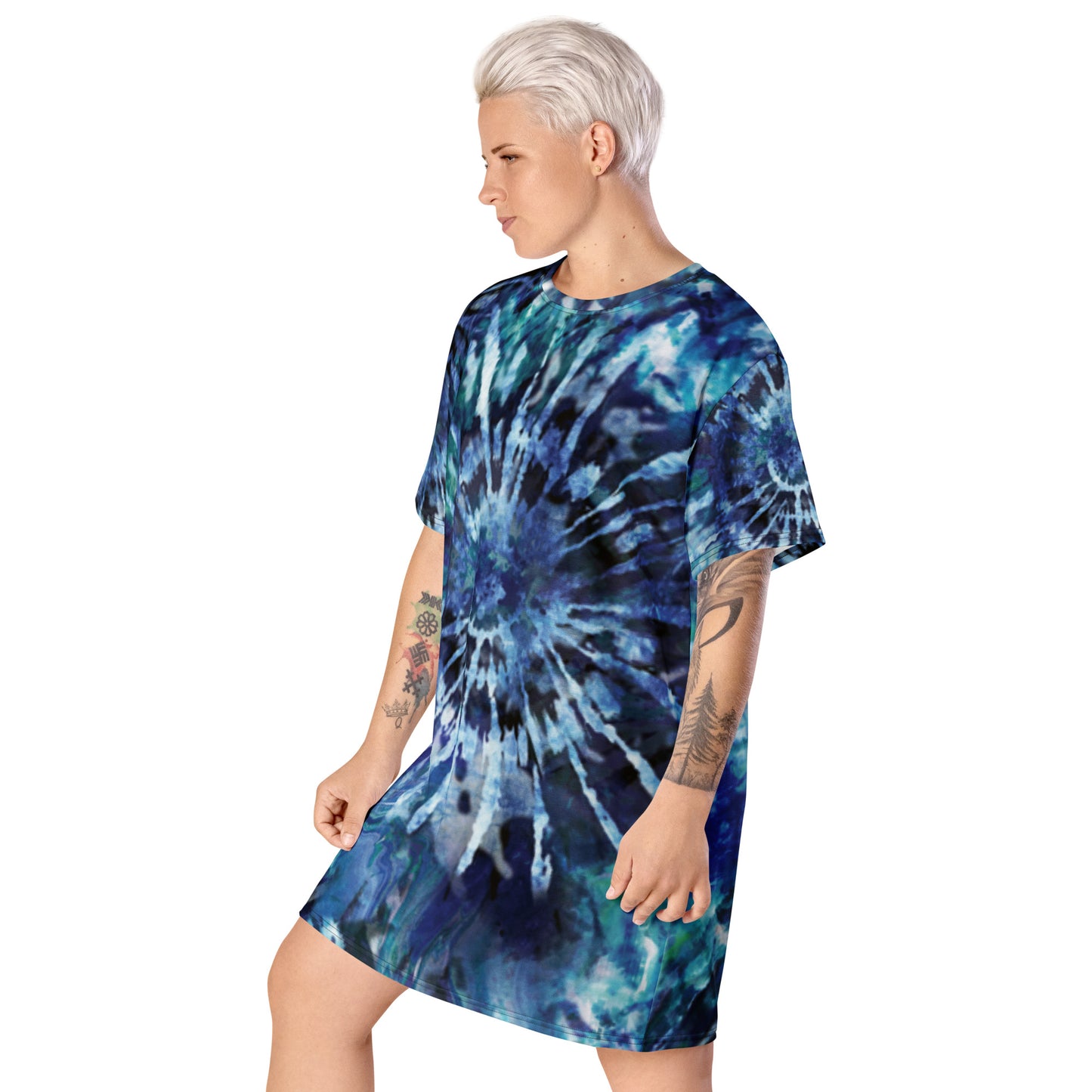 T-shirt Tie-Dye Printed Dress