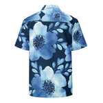 Men's Recycled UPF 50+ Protection Floral  Button shirt