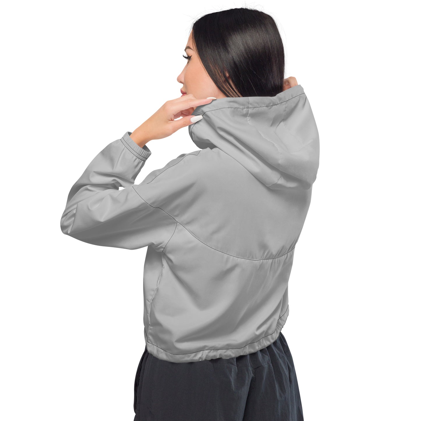 Women’s cropped waterproof windbreaker jacket