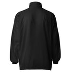 Black water-repellent  unisex windbreaker hooded rain jacket (OEKO-TEX & Peta Vegan Approved)