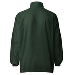 Green water-repellent  unisex windbreaker hooded rain jacket (OEKO-TEX & Peta Vegan Approved)