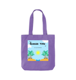 Violet Printed Bag