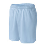Recycled unisex mesh  blue shorts