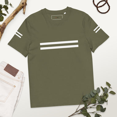 Men's striped 100% organic cotton t-shirt