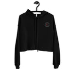 Crop  Logo Cotton Fleece Hoodie