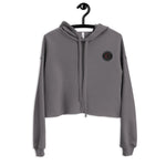 Crop  Logo Cotton Fleece Hoodie