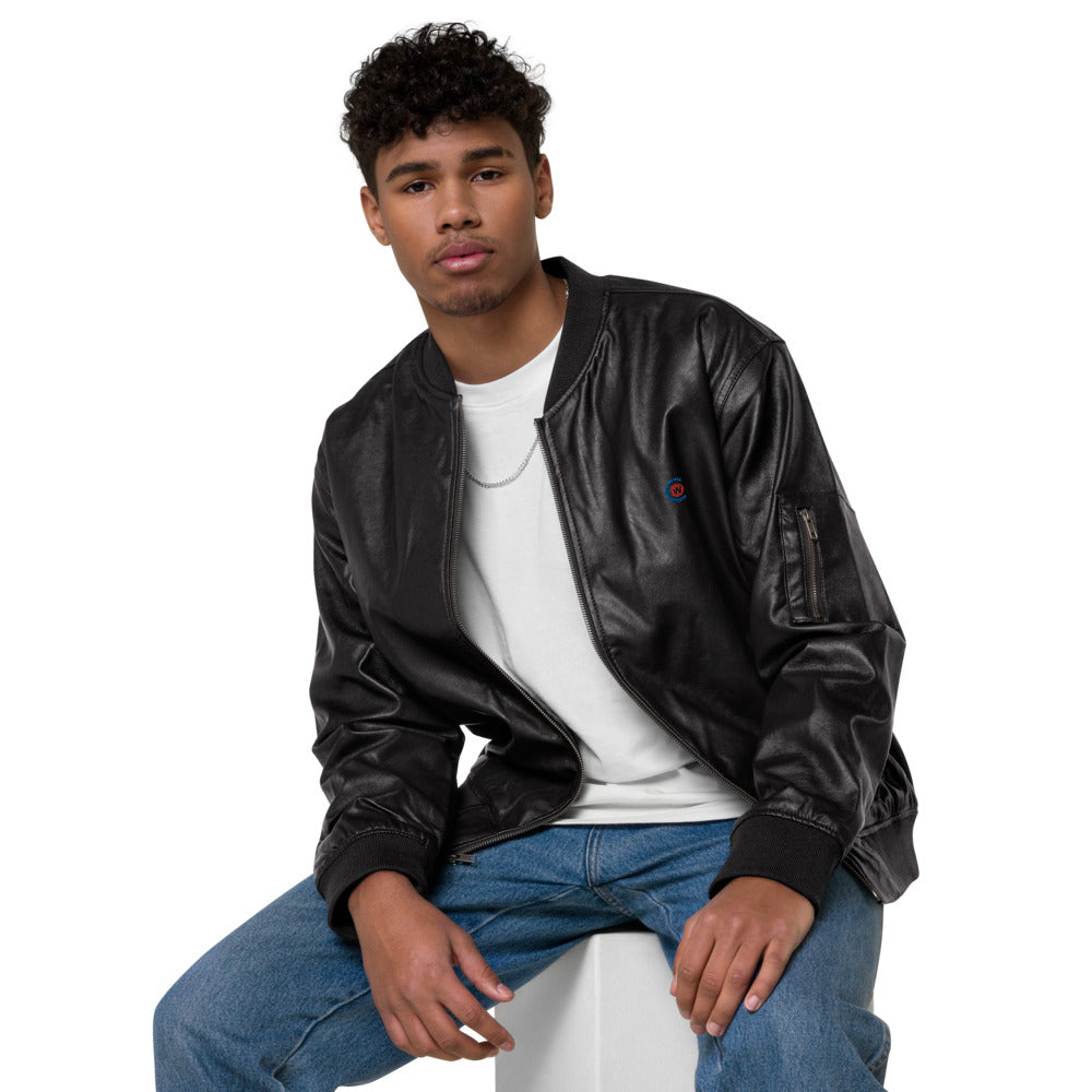 Leather Bomber Jacket (PU)
