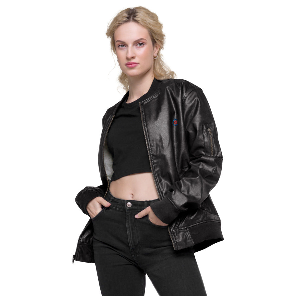 Leather Bomber Jacket (PU)