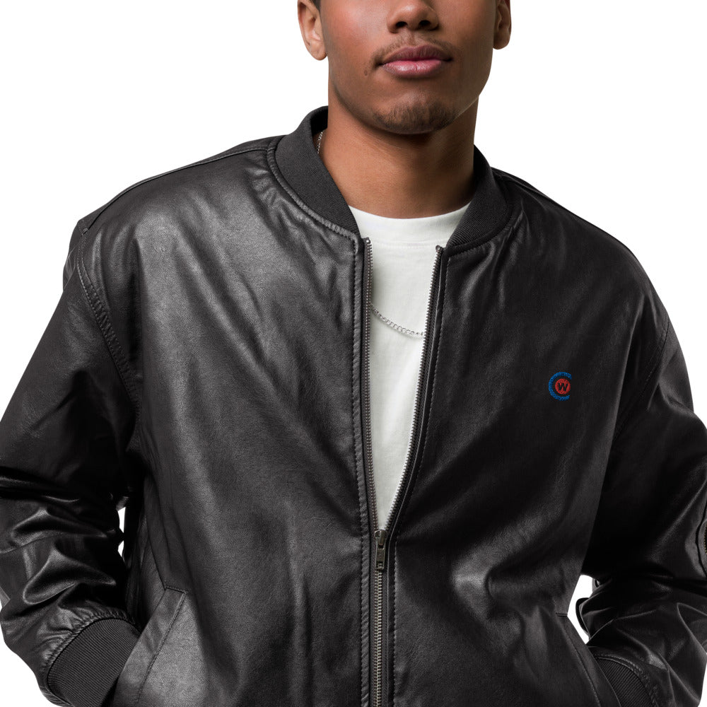 Leather Bomber Jacket (PU)