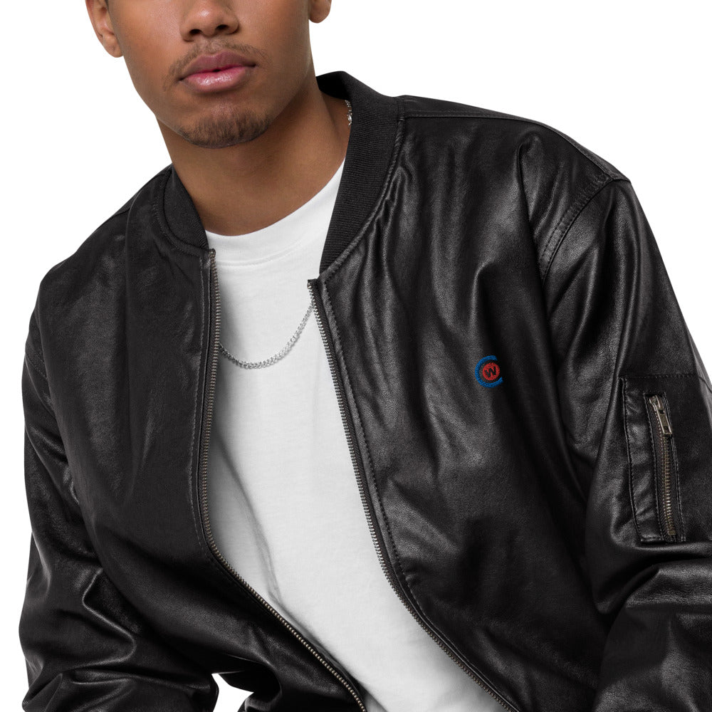 Leather Bomber Jacket (PU)