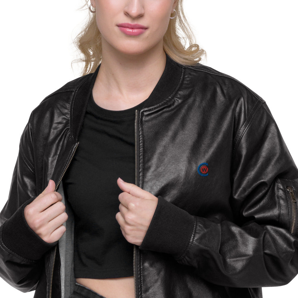 Leather Bomber Jacket (PU)