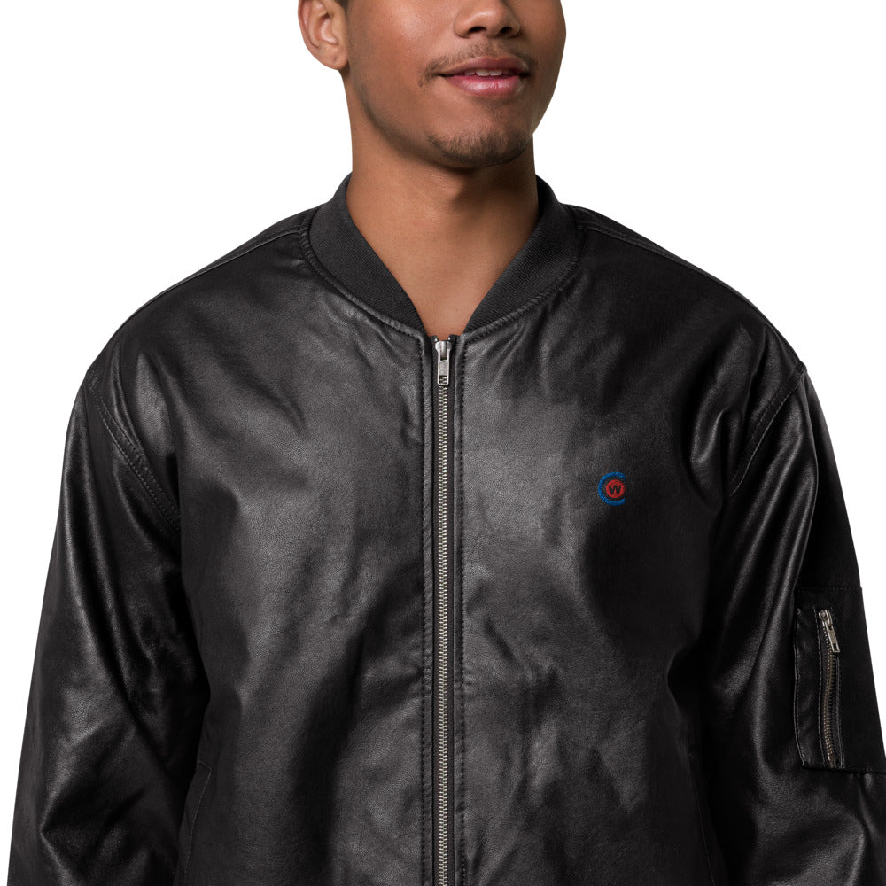 Leather Bomber Jacket (PU)