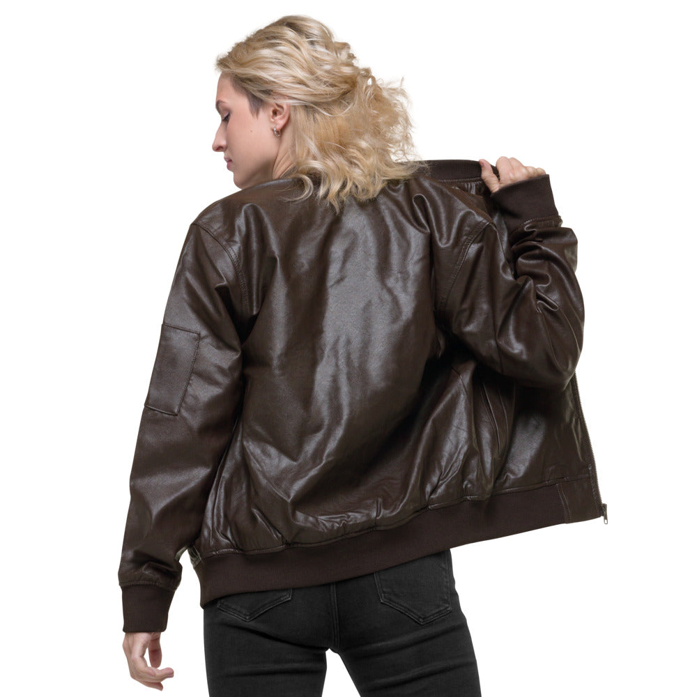 Leather Bomber Jacket (PU)