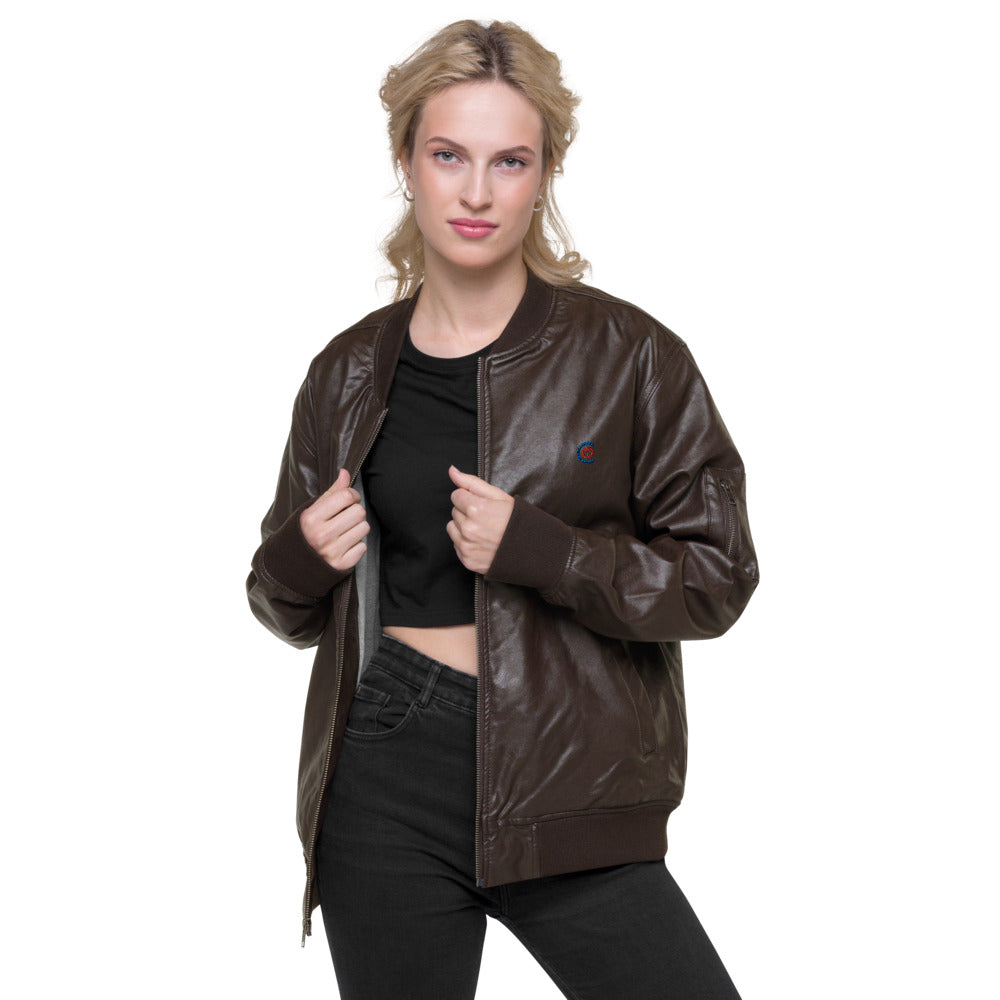 Leather Bomber Jacket (PU)