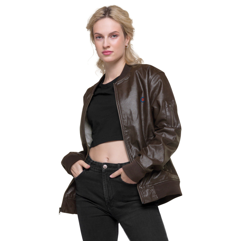 Leather Bomber Jacket (PU)
