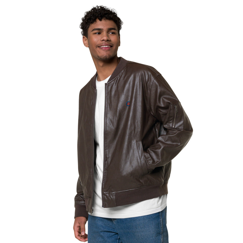 Leather Bomber Jacket (PU)