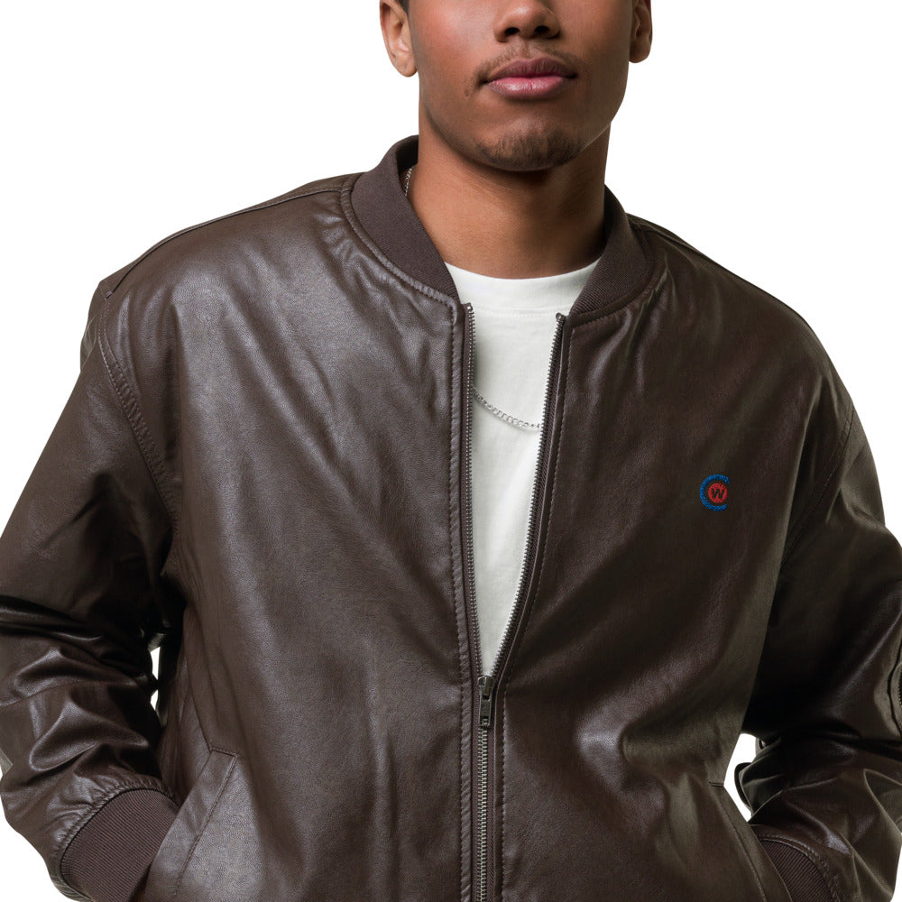 Leather Bomber Jacket (PU)