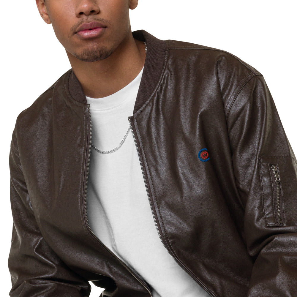 Leather Bomber Jacket (PU)