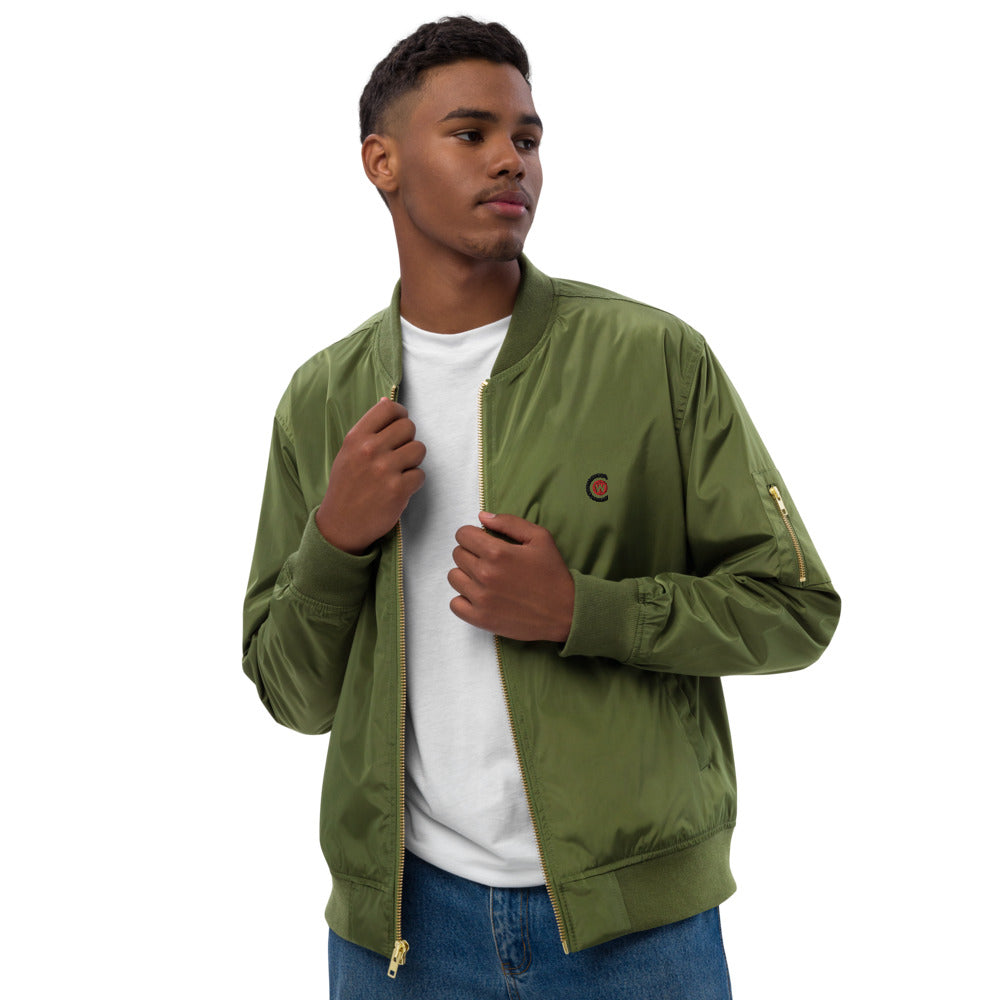 Premium unisex recycled bomber jacket
