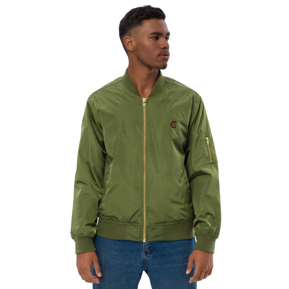 Premium unisex recycled bomber jacket