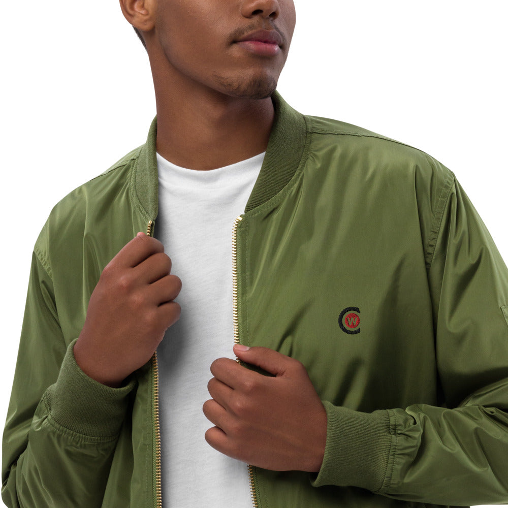 Premium unisex recycled bomber jacket