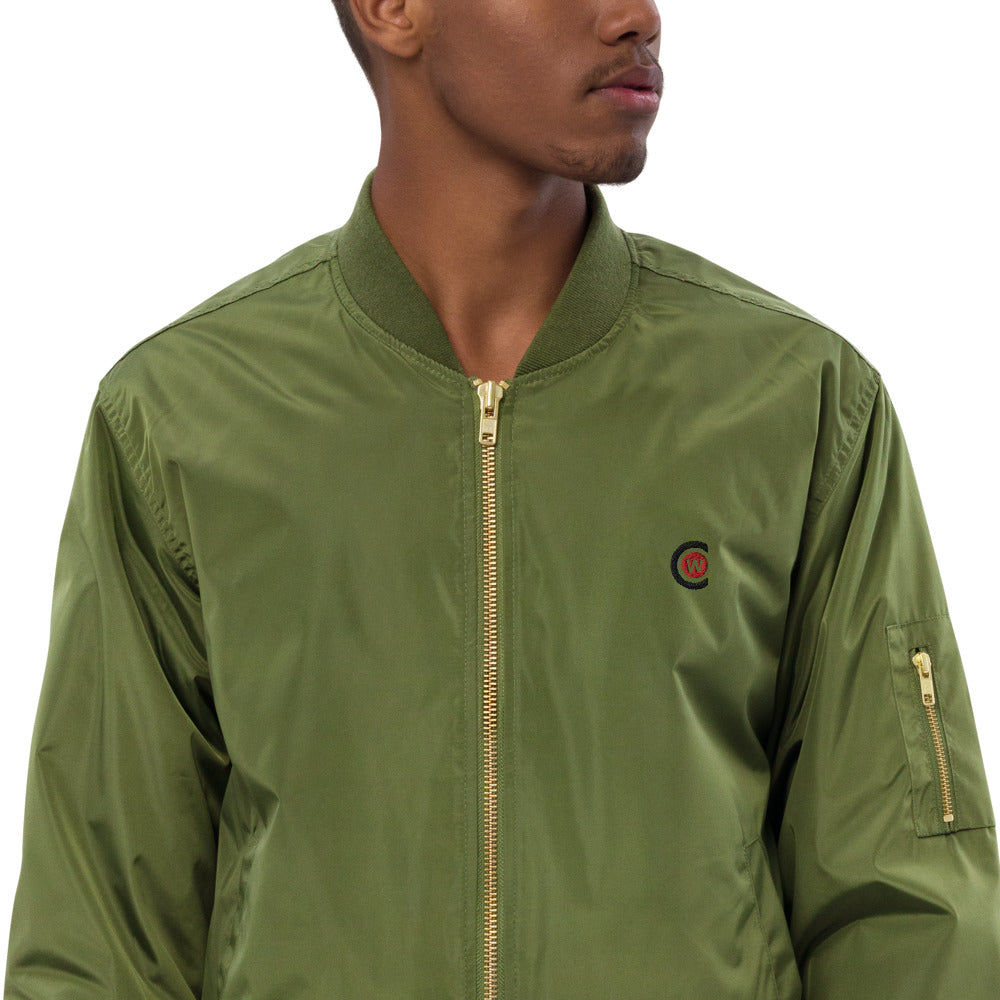 Premium unisex recycled bomber jacket