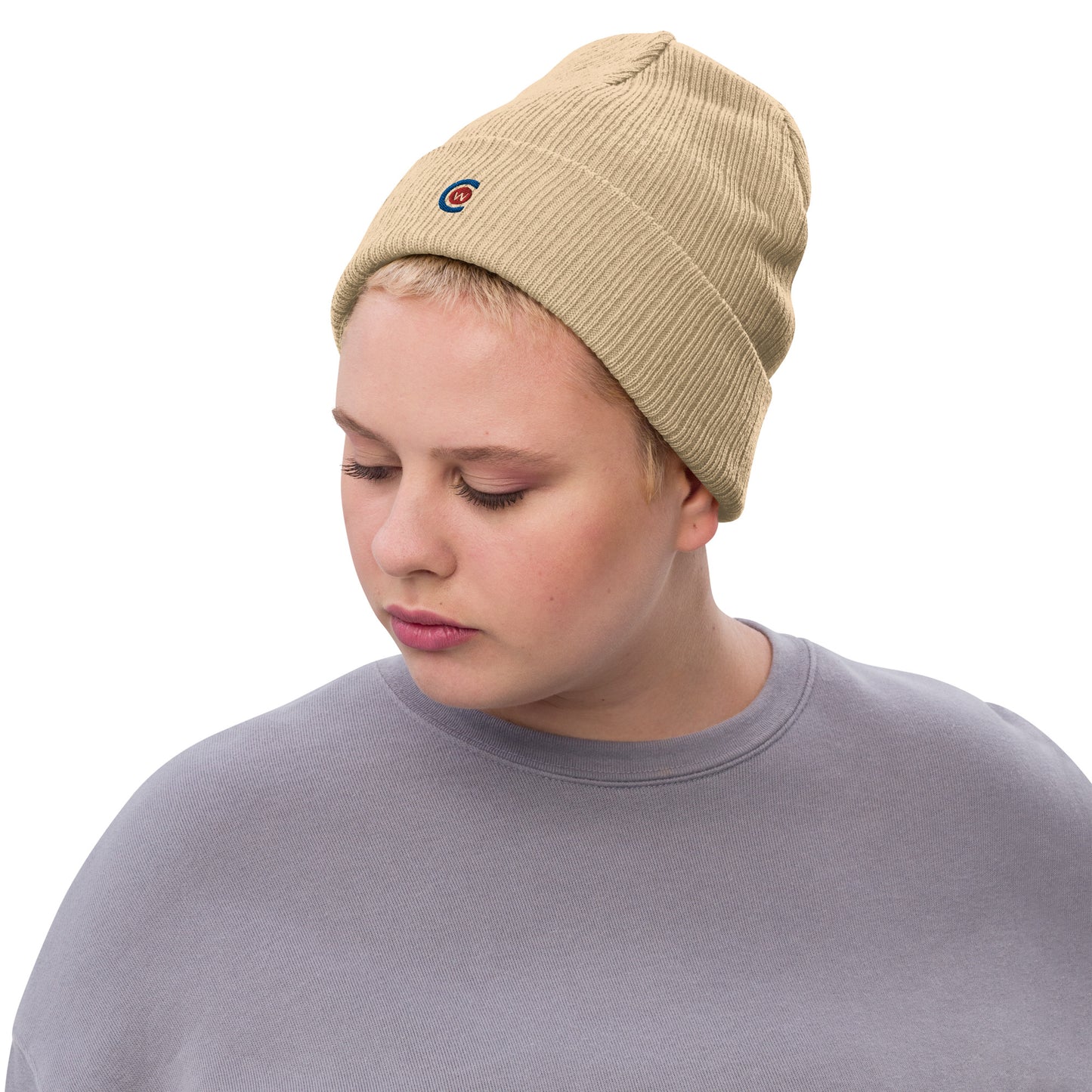 Recycled cuffed beanie