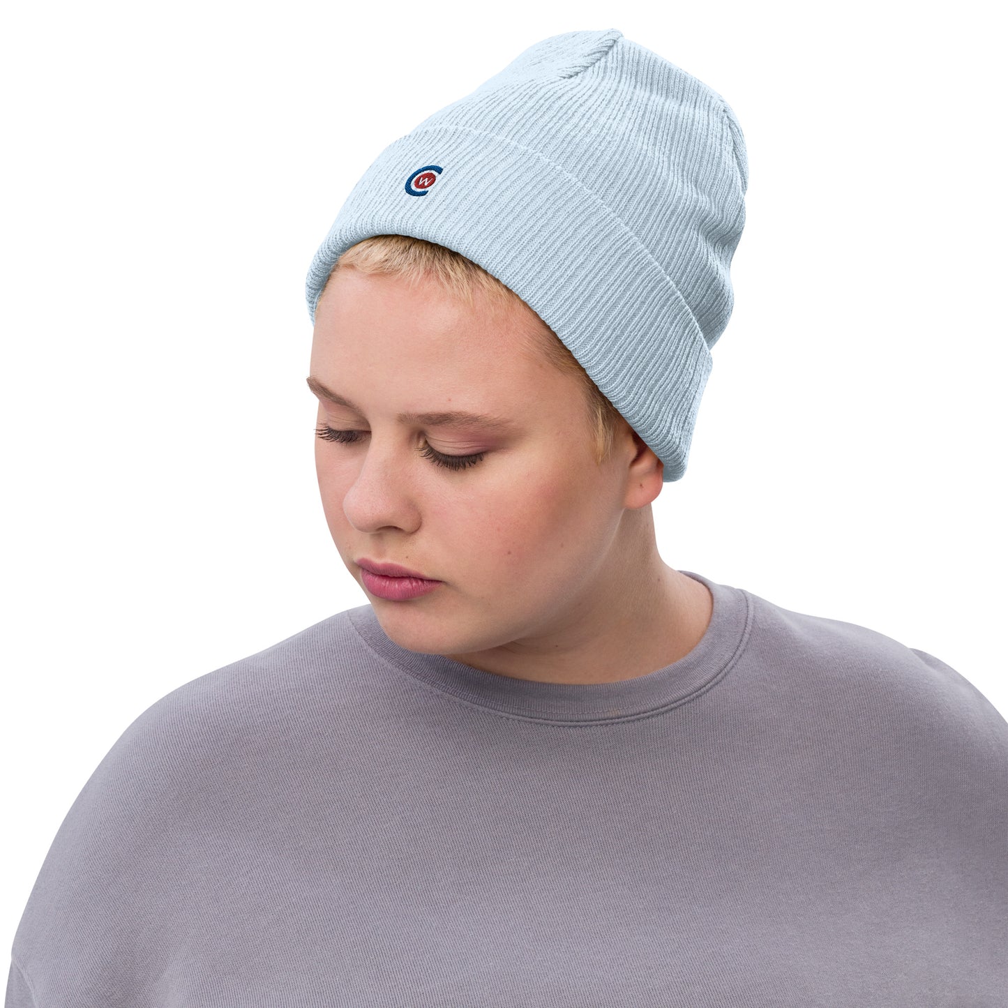 Recycled cuffed beanie
