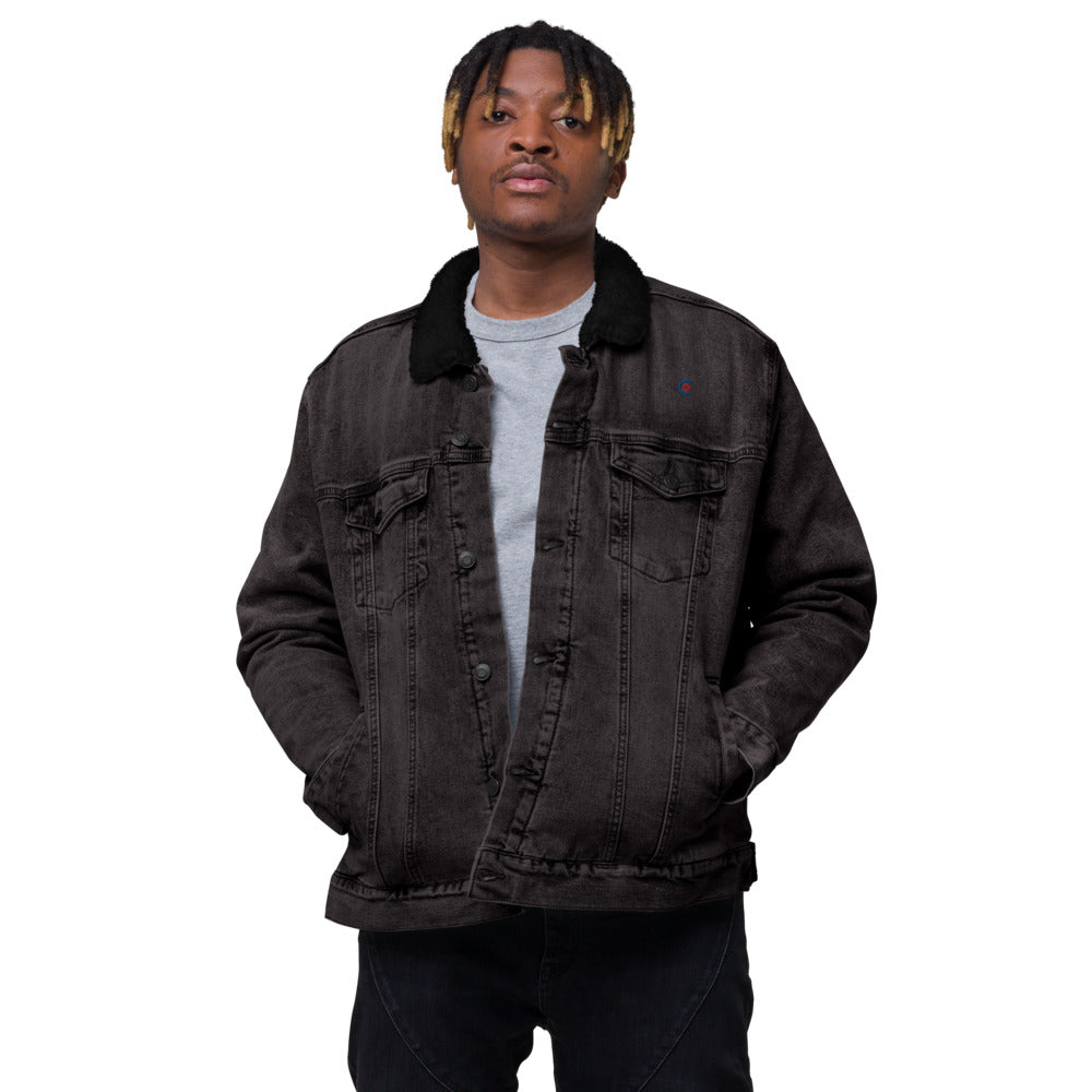 Men's Eco- Friendly denim sherpa jacket