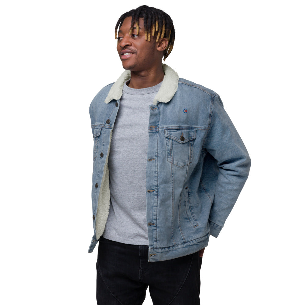 Men's Eco- Friendly denim sherpa jacket