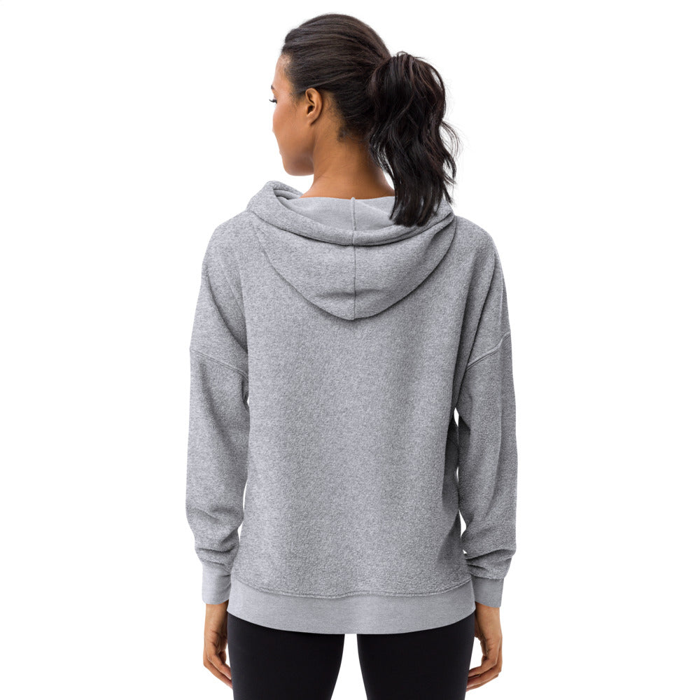 Women's sueded fleece hoodie