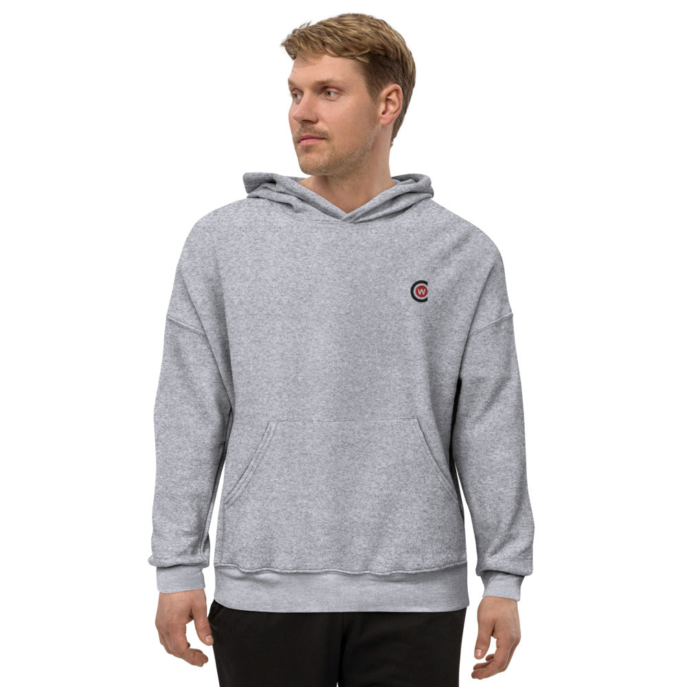 Men's sueded fleece hoodie