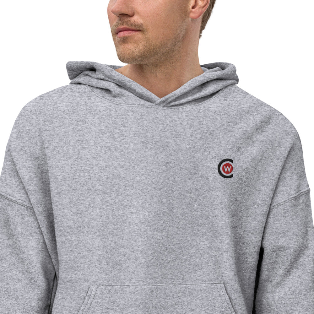Men's sueded fleece hoodie