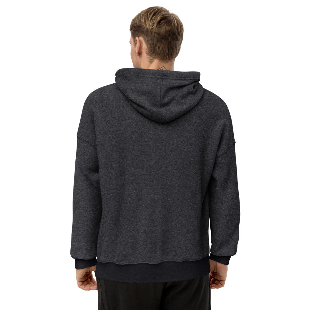 Men's sueded fleece hoodie
