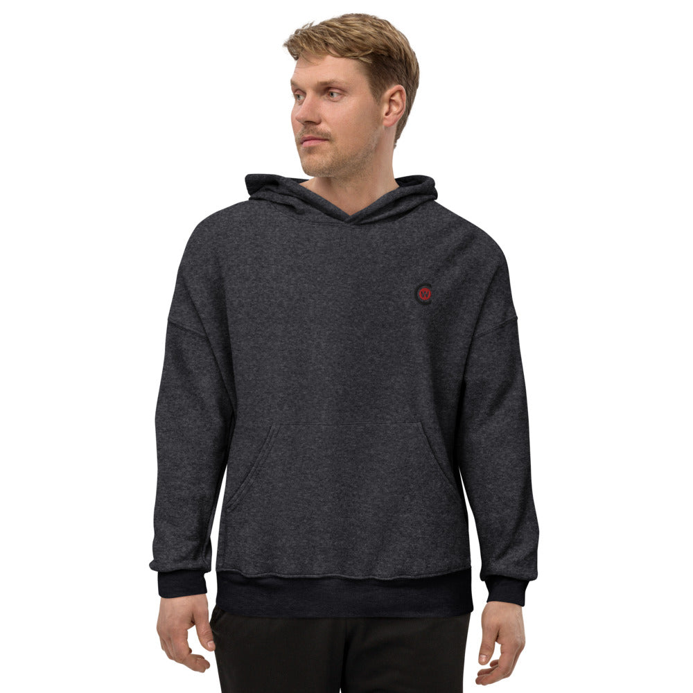 Men's sueded fleece hoodie