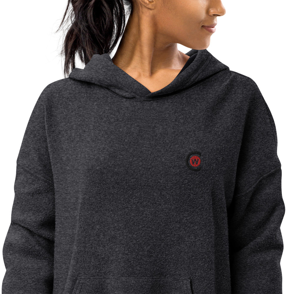 Women's sueded fleece hoodie