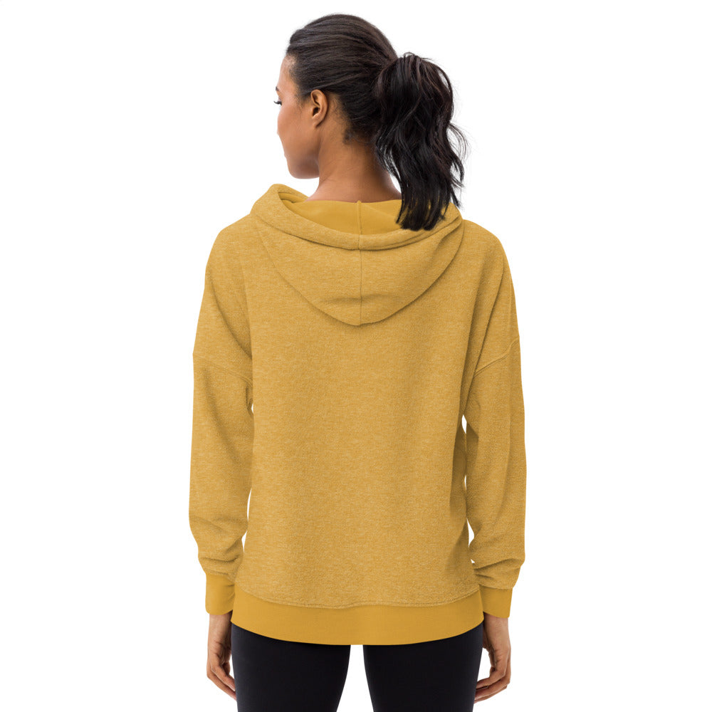 Women's sueded fleece hoodie