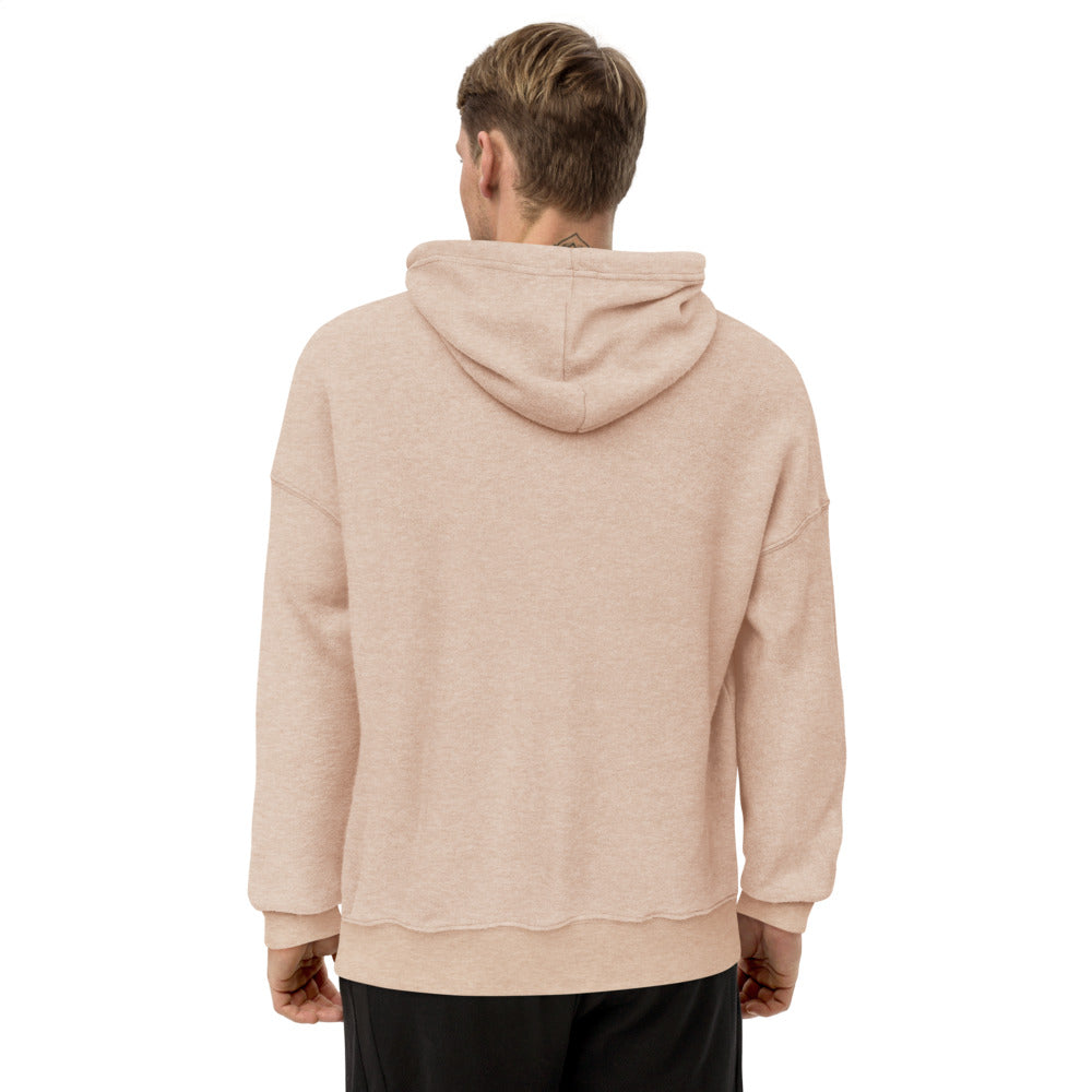 Men's sueded fleece hoodie
