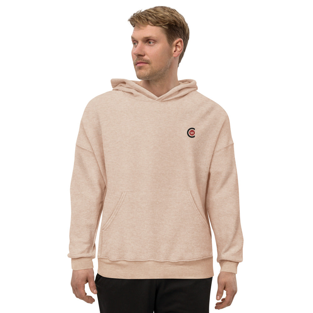 Men's sueded fleece hoodie