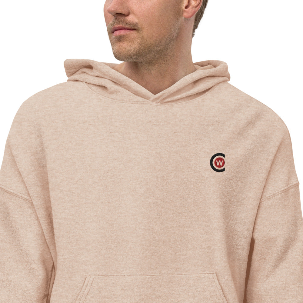 Men's sueded fleece hoodie