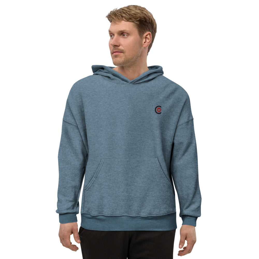 Men's sueded fleece hoodie
